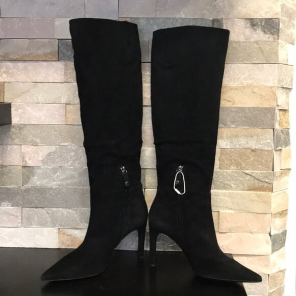 Geox Faviola Suede Knee High Boot - Picture 4 of 9